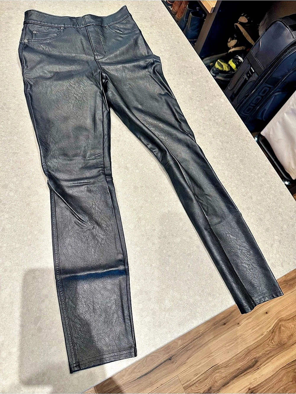 SPANX Faux Leather Leggings Black Size XS